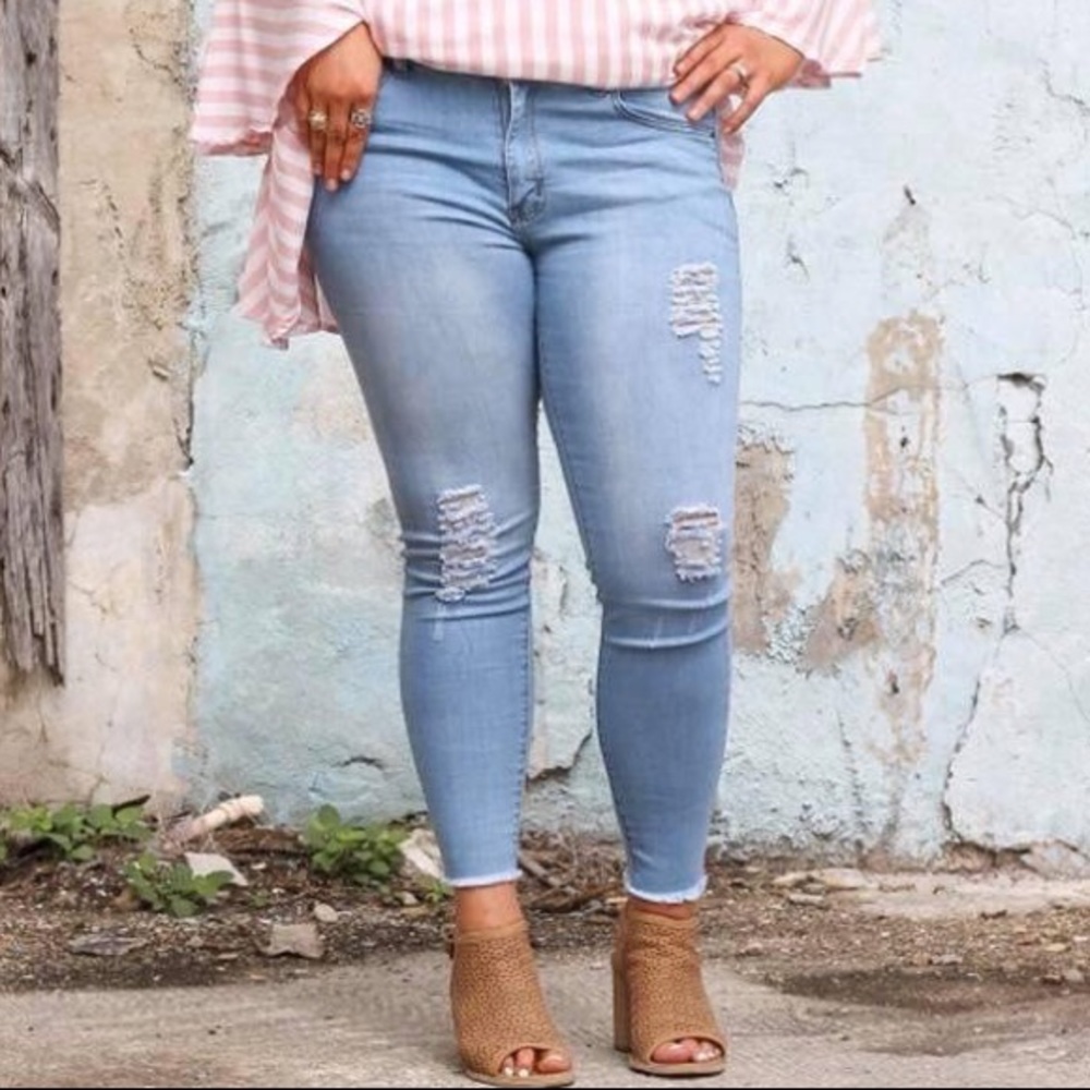 Distressed Skinnies